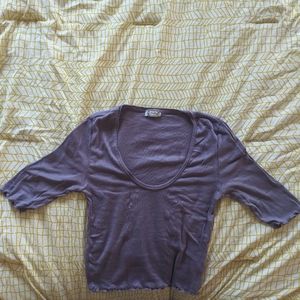 Free People short sleeve crop top tee, never worn